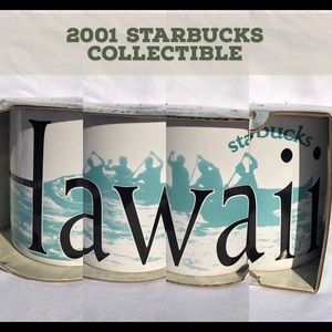 🆕 2001 Hawaii Starbucks Collectors Mug